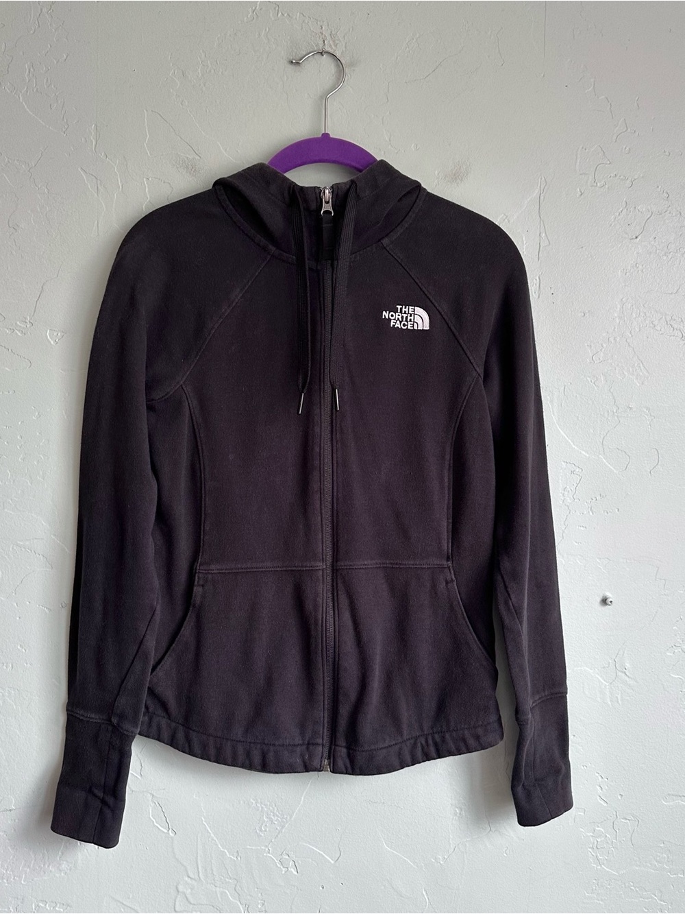 The North Face Women's Black Zip-Up Hoodie Sweatshirt Jacket Size XS